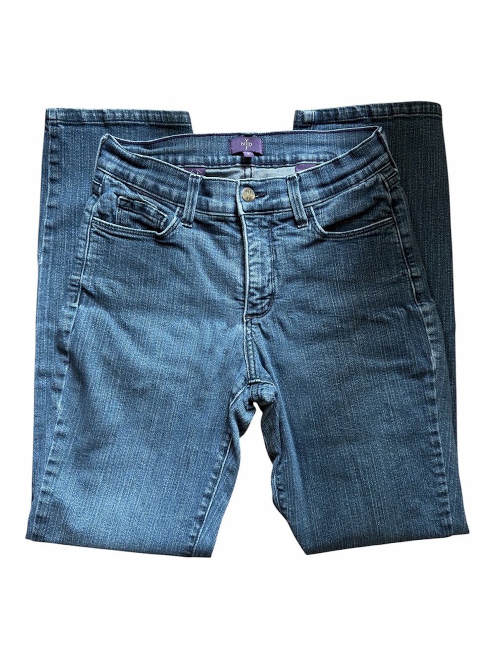 NYDJ Women's Straight-Leg Jeans in Denim Blue